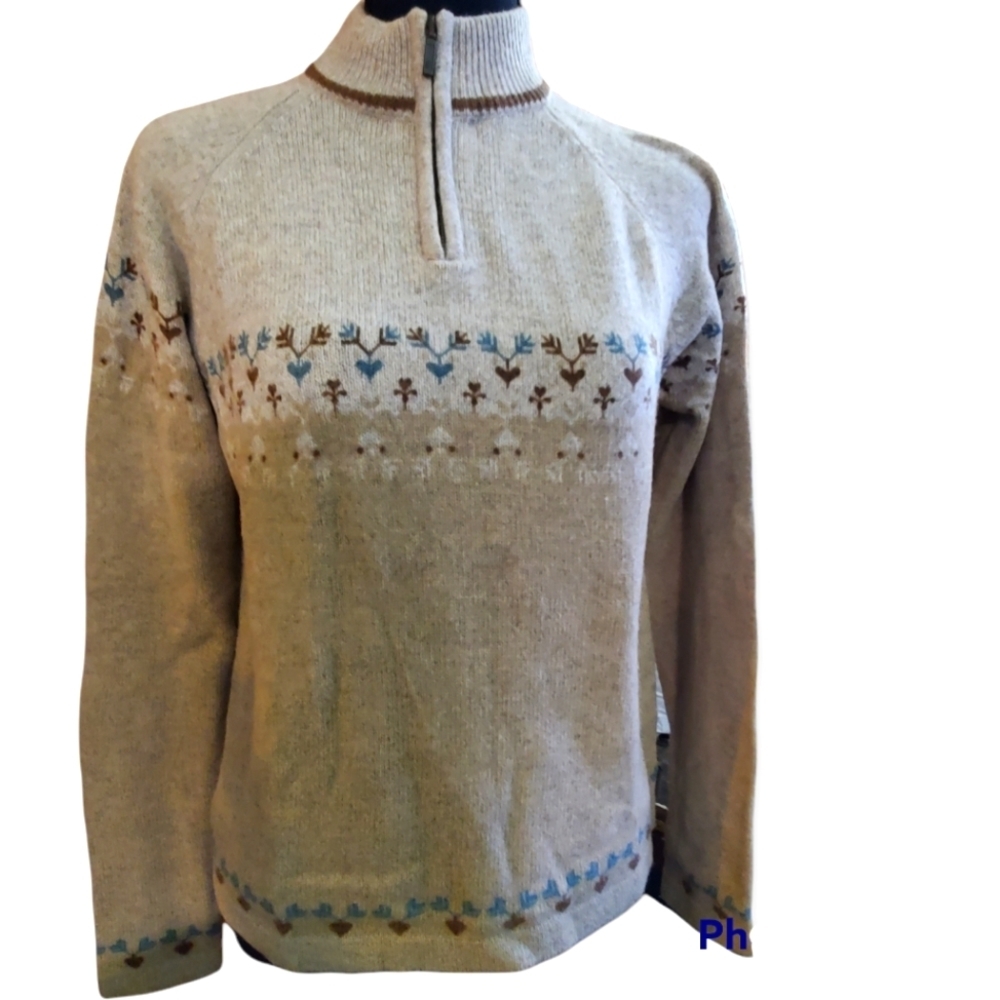 𝅺Woolrich womens camel vintage brown sweater size M